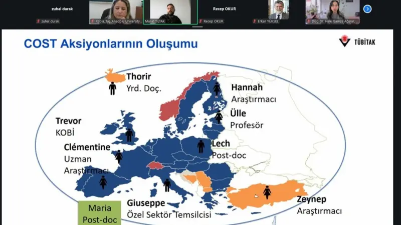 Anadolu Üniversitesinde Çevrim İçi COST Bilgilendirme Toplantısı Düzenlendi
