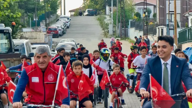 Bilecik’te Cumhuriyet’in 103’üncü yılı için pedal çevirdiler